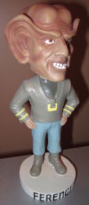 Ferengi Bobble-Head... he's cute (??!) and he attracts attention, but he has nothing to say.